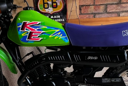 Kawasaki Ke 100 Modelo 1994 A 1995 Sticker Vector